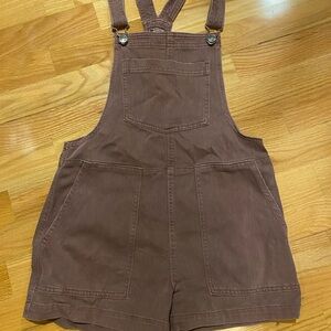 Aerie Mauve Short Overalls